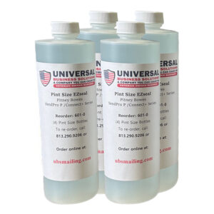 4 bottles of universal business solutions pint size ez seal solution